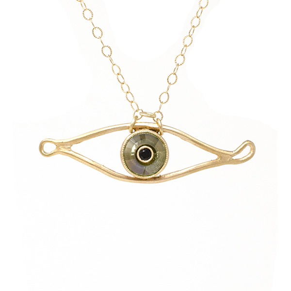 Jennifer Dawes evil eye necklace