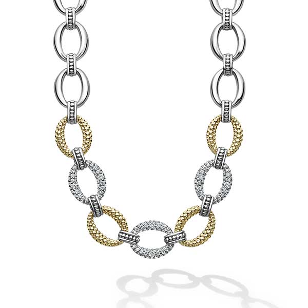 Lagos Caviar Lux Diamond necklace