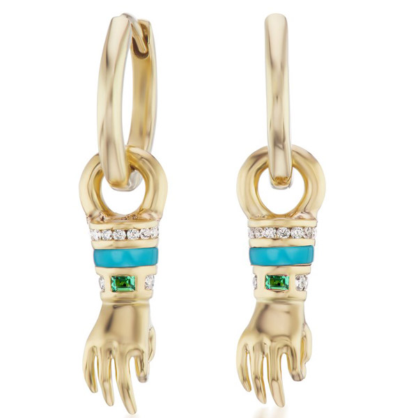 Sorellina Le Mani hand earrings