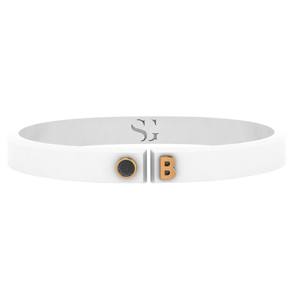 Stephanie Gottlieb white Torque bracelet