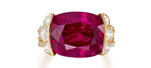 Burmese ruby ring