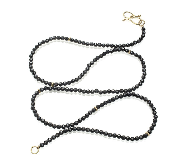 Christina Malle Black Spinel necklace