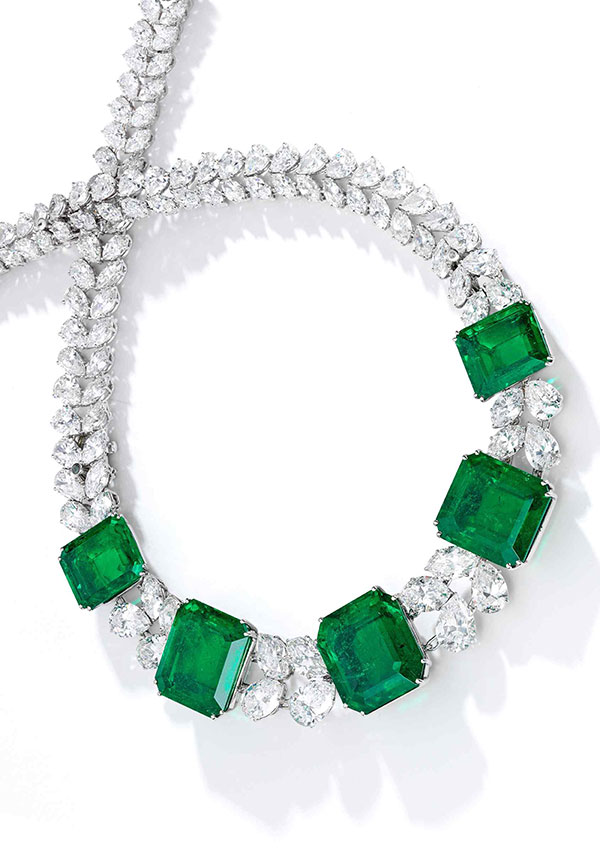 Harry Winston emerald necklace