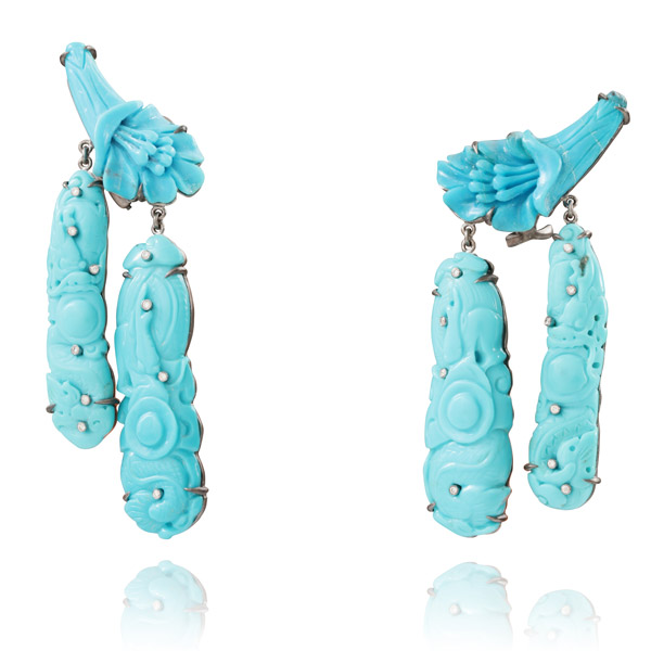 Lydia Courteille turquoise earrings