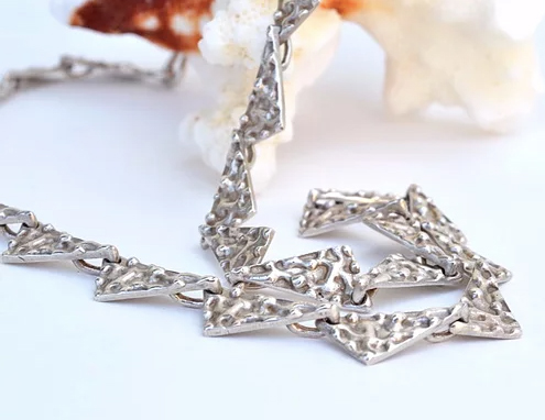 Mejia silver Lava necklace