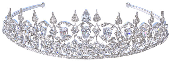 Anna Zuckerman diamond crystalline tiara