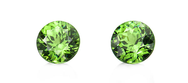 Demantoid matched pair Chinellato)