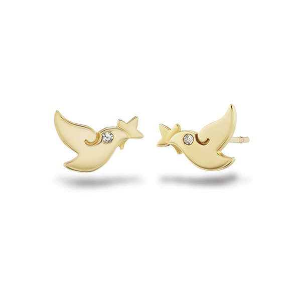 Girl Up dove earrings