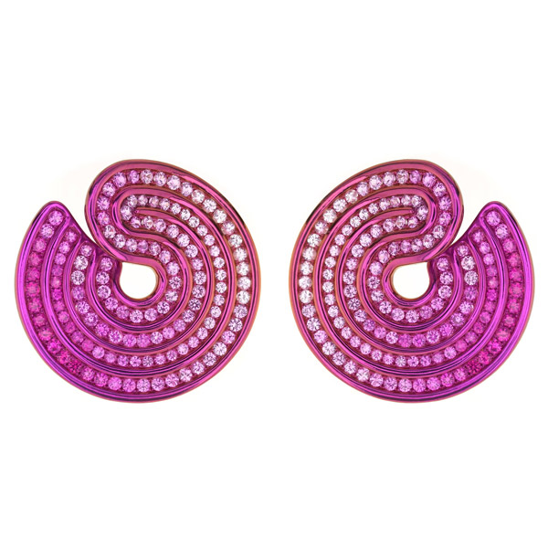 Lily Gabriella Pink Swirl earrings