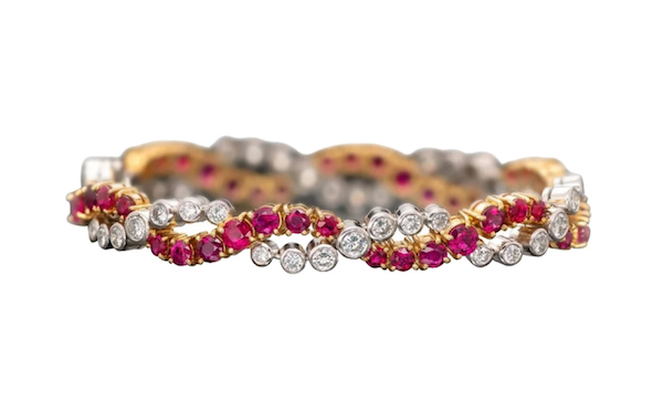 Oscar Heyman at Tiina Smith Ruby and Diamond Bracelet