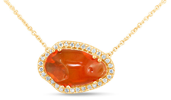 Parle Mexican fire opal necklace