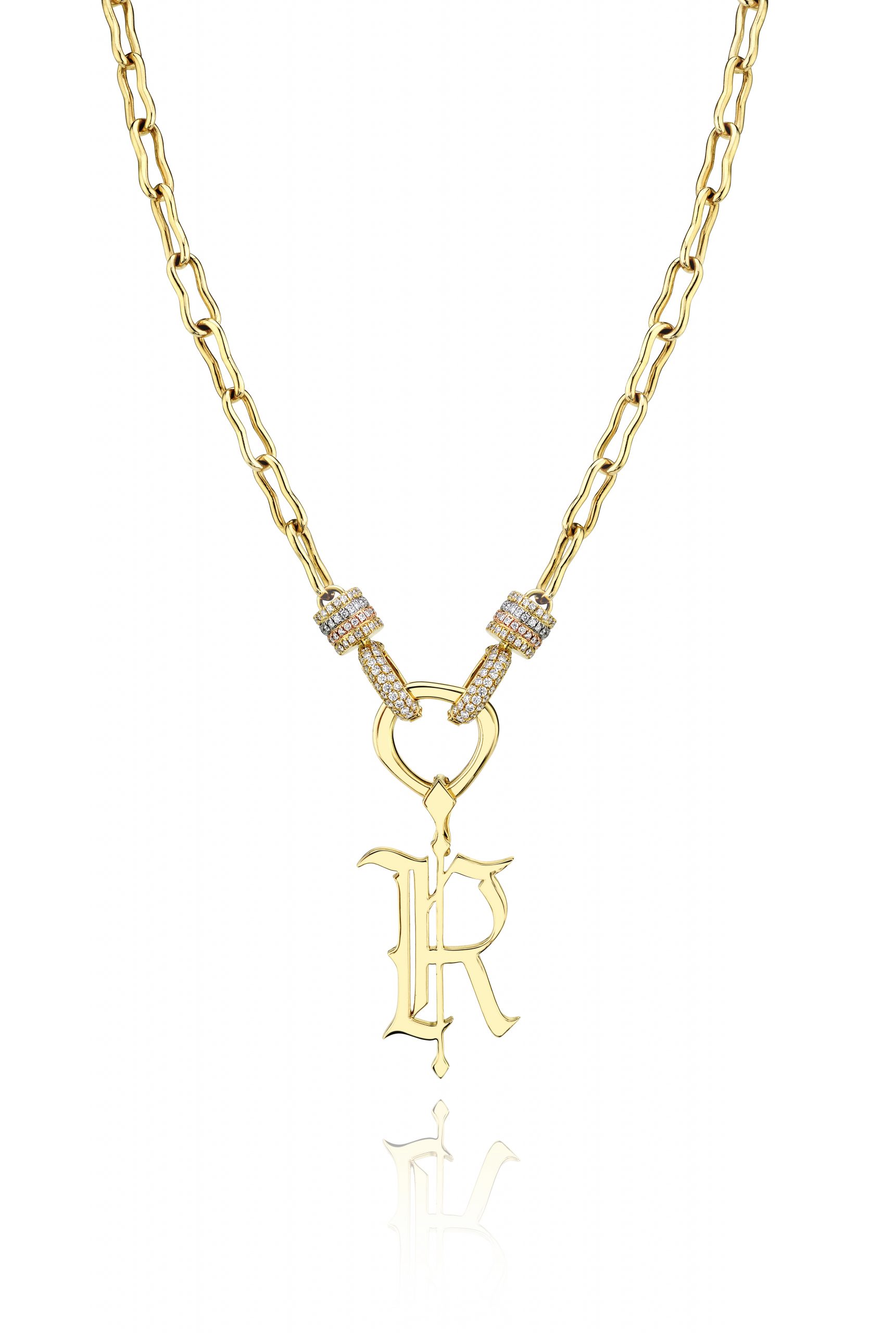 Rosa Van Parys Gothic R pendant