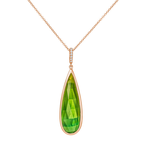 Simon G green tourmaline pendant