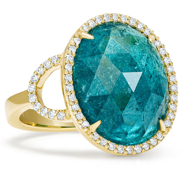 Simon G green tourmaline ring