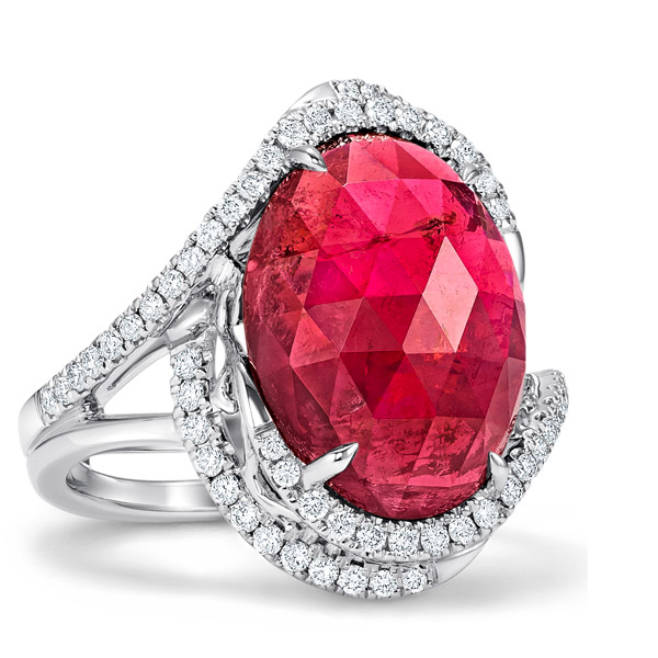 Simon G pink tourmaline ring