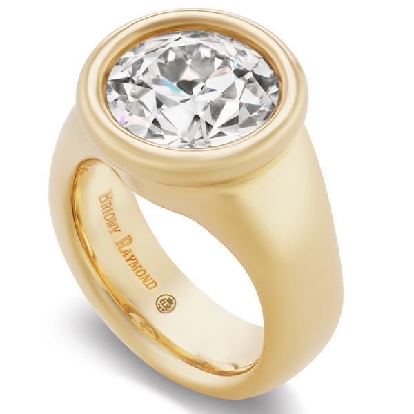 Cribstone Bridge Yellow Engagement Ring — Keith Field Goldsmith