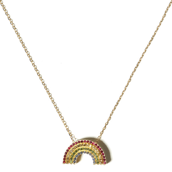 Campbell and Charlotte Juju rainbow necklace