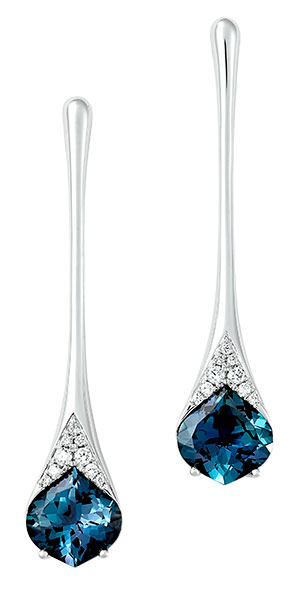 Chatham created gems alexandrite earrings