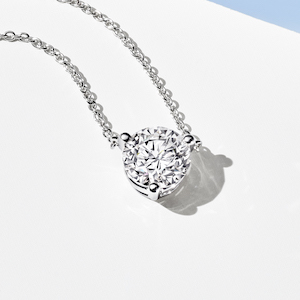 Lightbox 1.5-Carat Lab Grown Diamond Solitaire Pendant Necklace