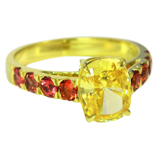 Alison Nagasue yellow diamond ring