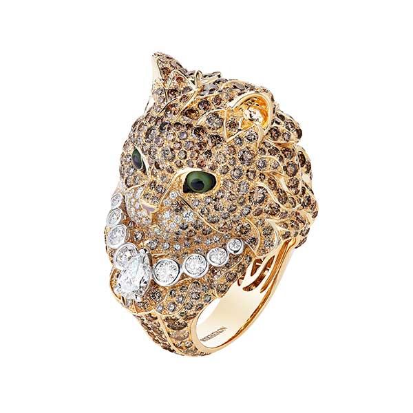 Boucheron Wladimir ring in yellow gold