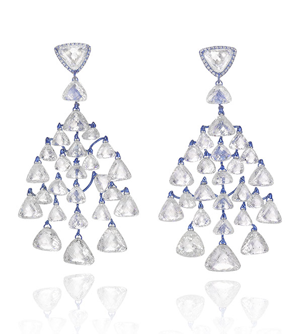 Chopard diamond titanium earrings