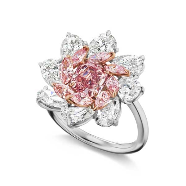 Gems of Note pink diamond ring