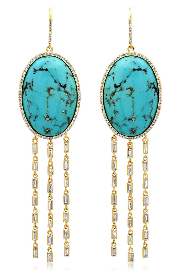 Jennifer Meyer turquoise earrings