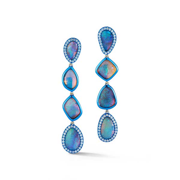 Katherine Jetter opal long earrings