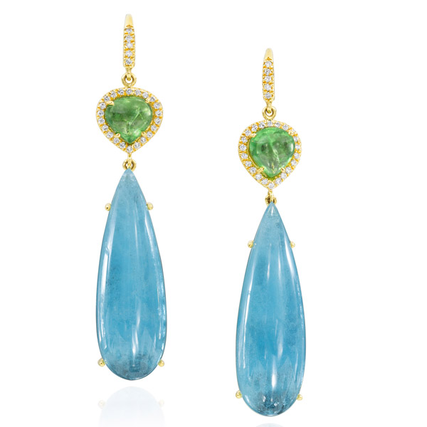 Lauren K aquamarine earrings