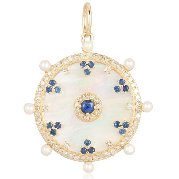 MNV mother of pearl medallion