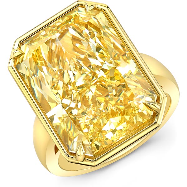 Rahaminov yellow diamond ring