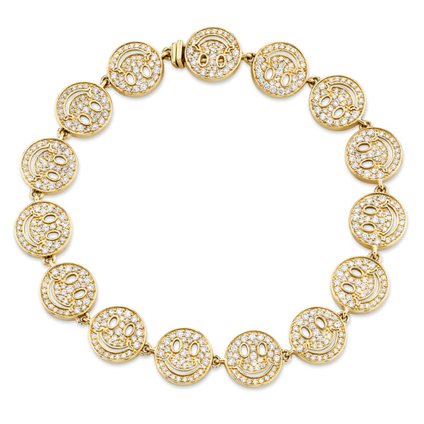 Sydney Evan Happy Face eternity bracelet