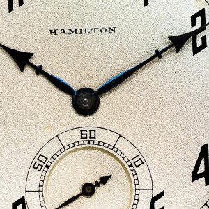 Vortic's Lancaster watch features the Hamilton Watch Company's pocket watch in its design. 