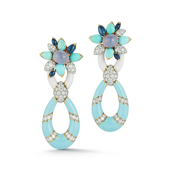 David Webb Asheville turquoise earrings