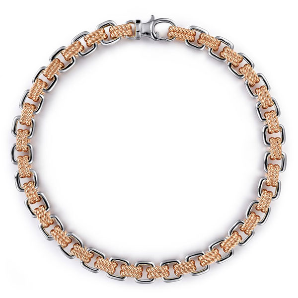 Gabriel & Co. rose white gold chain bracelet