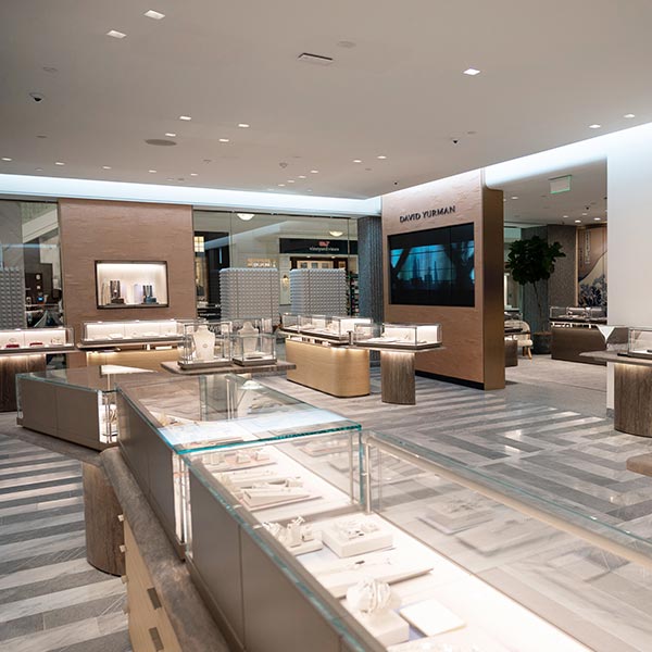 The Atlanta store features an elegant modern interior 