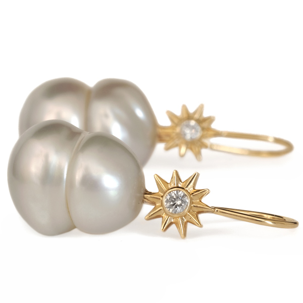 Jenny Norman Polaris pearl earrings