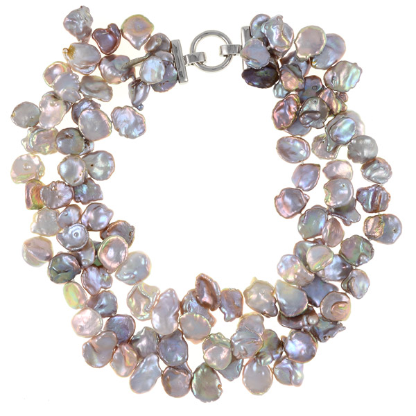 Naughton Braun Lavender keshi pearl necklace