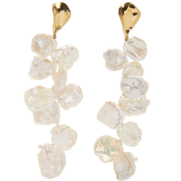 Pacharee keshi pearl earrings