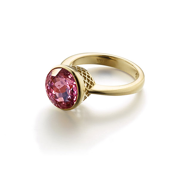 Ray Griffiths Pink Tourmaline Ring
