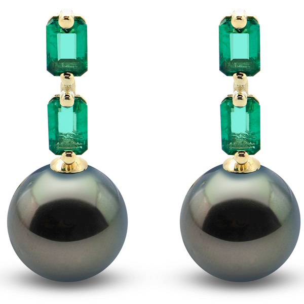 Suzanne Kalan Tahitian pearl earrings