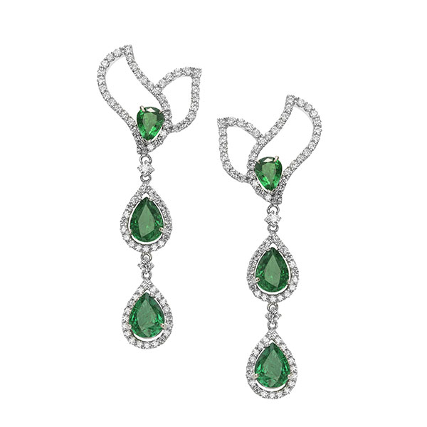 Twila True emerald earrings