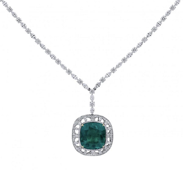 Twila True emerald necklace