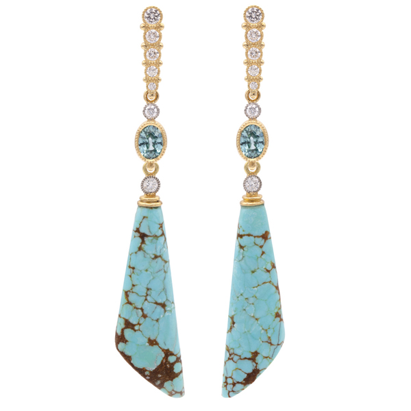 Featherstone turquoise earrings