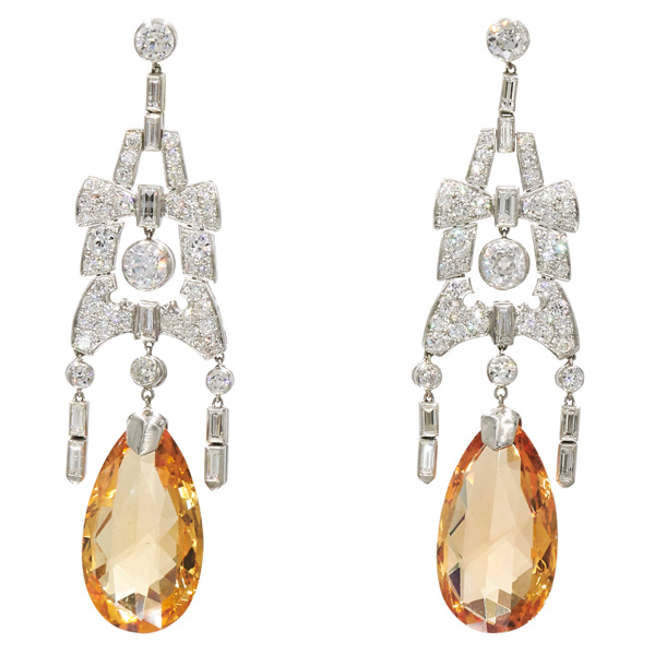 Fred Leighton topaz earrings