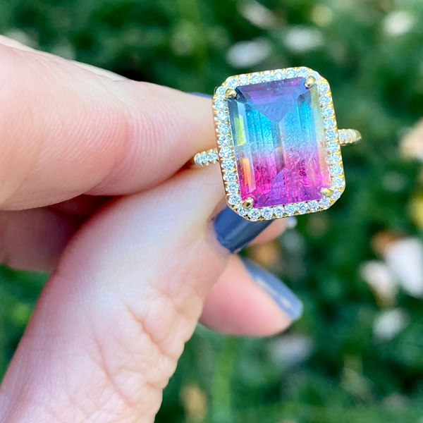 Lauren K tourmaline Mischa ring