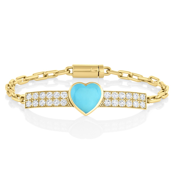 M Spalten turquoise ID bracelet