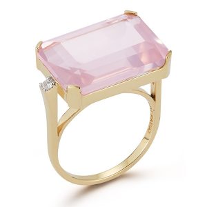 Mateo pink topaz ring