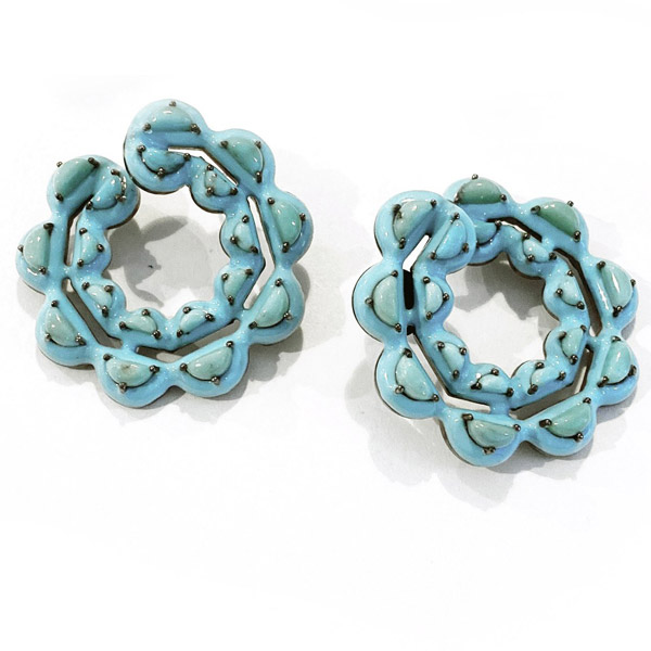 Nak Armstrong turquoise Caterpillar earrings